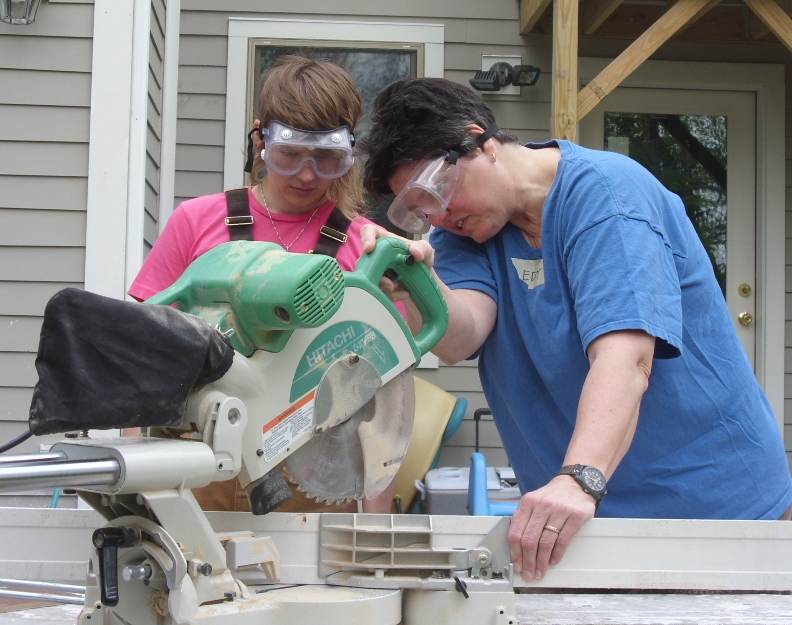 volunteer with tools